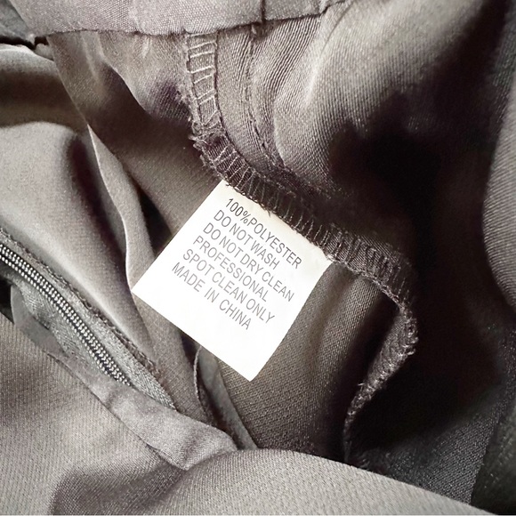 IEENA FOR MAC DUGGAL Evening Ruched Plunging Neck Jumpsuit Black 12 NWOT NEW - Picture 7 of 10